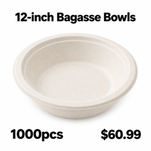 12 inch bagasse bowl pack