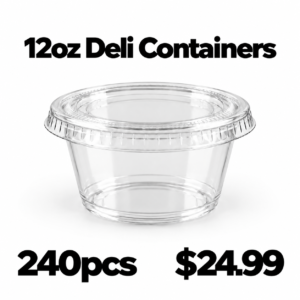12oz clear deli containers