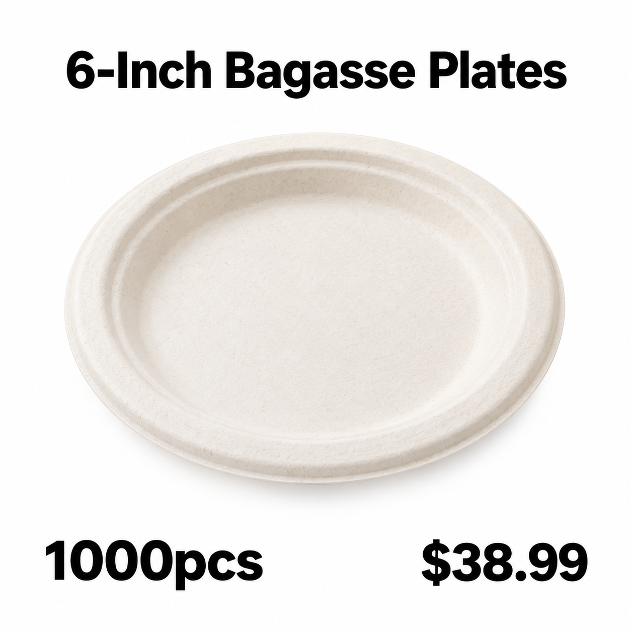 6 inch bagasse plate advertisement 6 inch bagasse plate advertisement