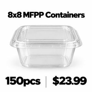 8x8 containers 150 pack for $23.99