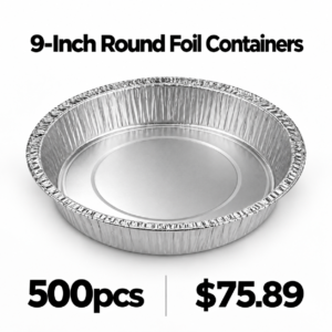 9 inch round foil containers