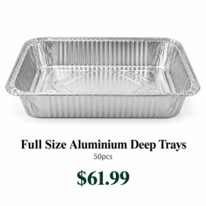 full size aluminium deep trays