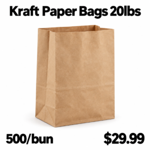 kraft paper bag product advertisement